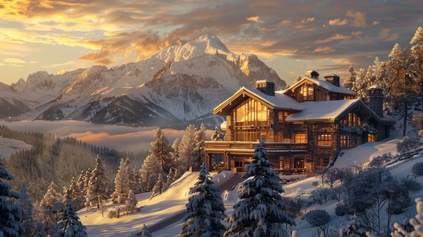 Découvrez le luxe d'un chalet haut de gamme en montagne